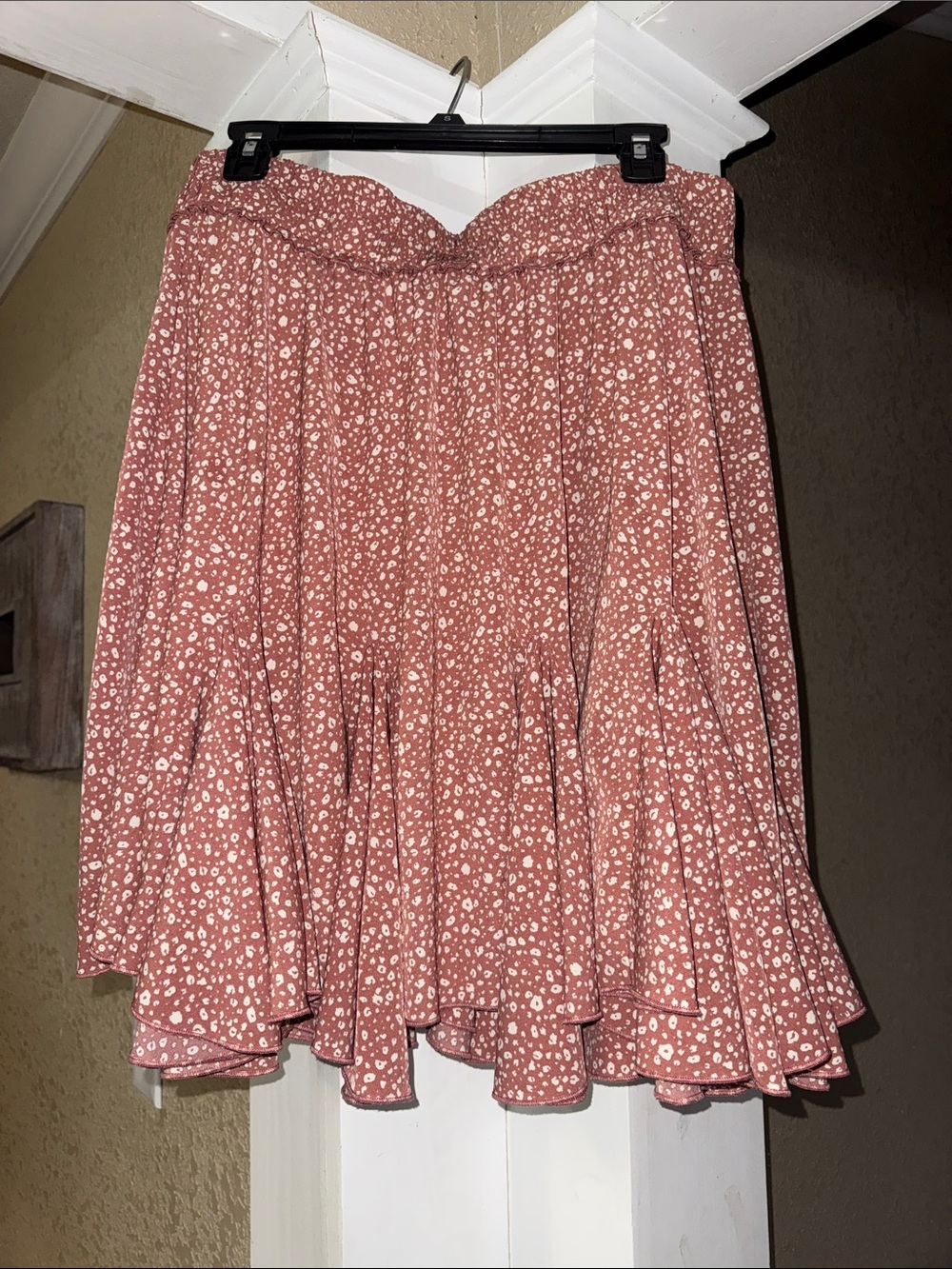 ODDY Dusty Rose Floral Circle Skirt